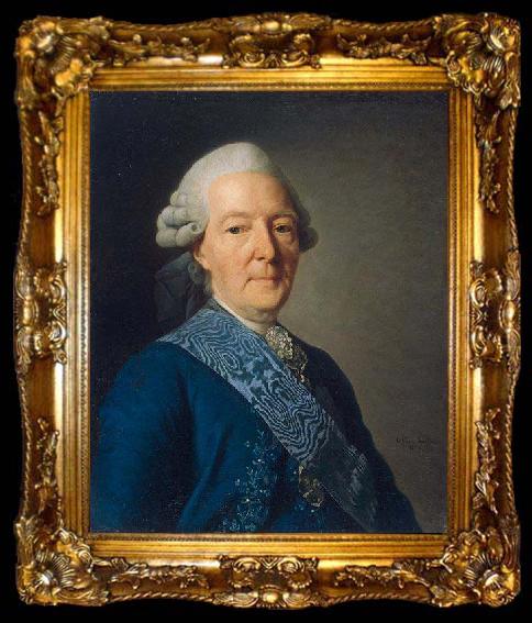 framed  Alexander Roslin Portrait of Ivan Ivanovich Betskoi (1704-1795), ta009-2